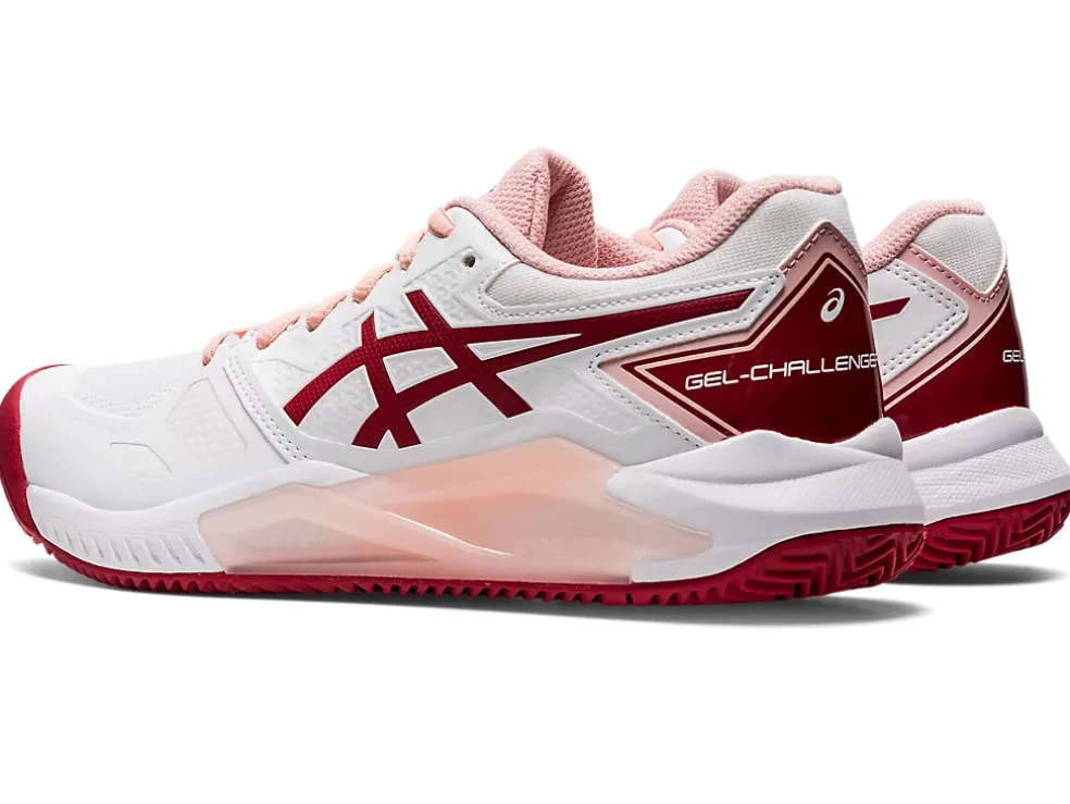 Fashion ASICS GEL-CHALLENGER 13 CLAY White/Cranberry