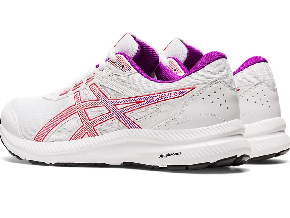 Online ASICS GEL-CONTEND 8 White/Red Alert