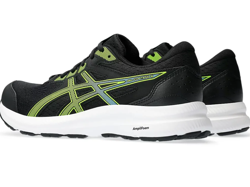Cheap ASICS GEL-CONTEND 8 Black/Electric Lime