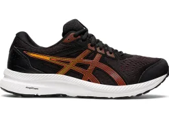 Shop ASICS GEL-CONTEND 8 EXTRA WIDE Black/Cherry Tomato