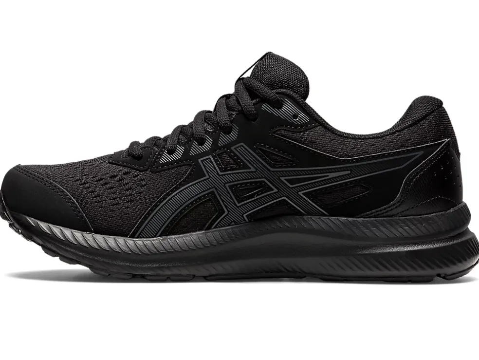 New ASICS GEL-CONTEND 8 WIDE Black/Carrier Grey