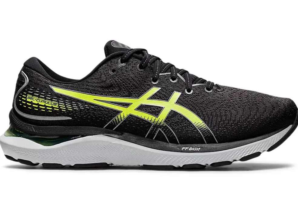 Outlet ASICS GEL-CUMULUS 24 Black/Hazard Green