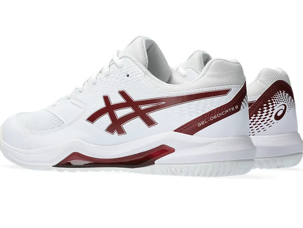 Hot ASICS GEL-DEDICATE 8 White/Antique Red