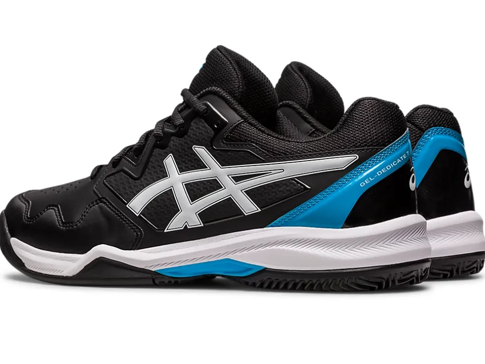 Clearance ASICS GEL-DEDICATE 7 CLAY Black/Island Blue