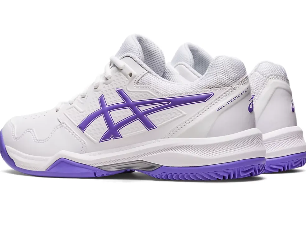 New ASICS GEL-DEDICATE 7 CLAY White/Amethyst