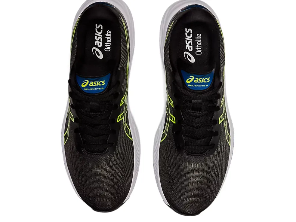 New ASICS GEL-EXCITE 9 Black/Hazard Green