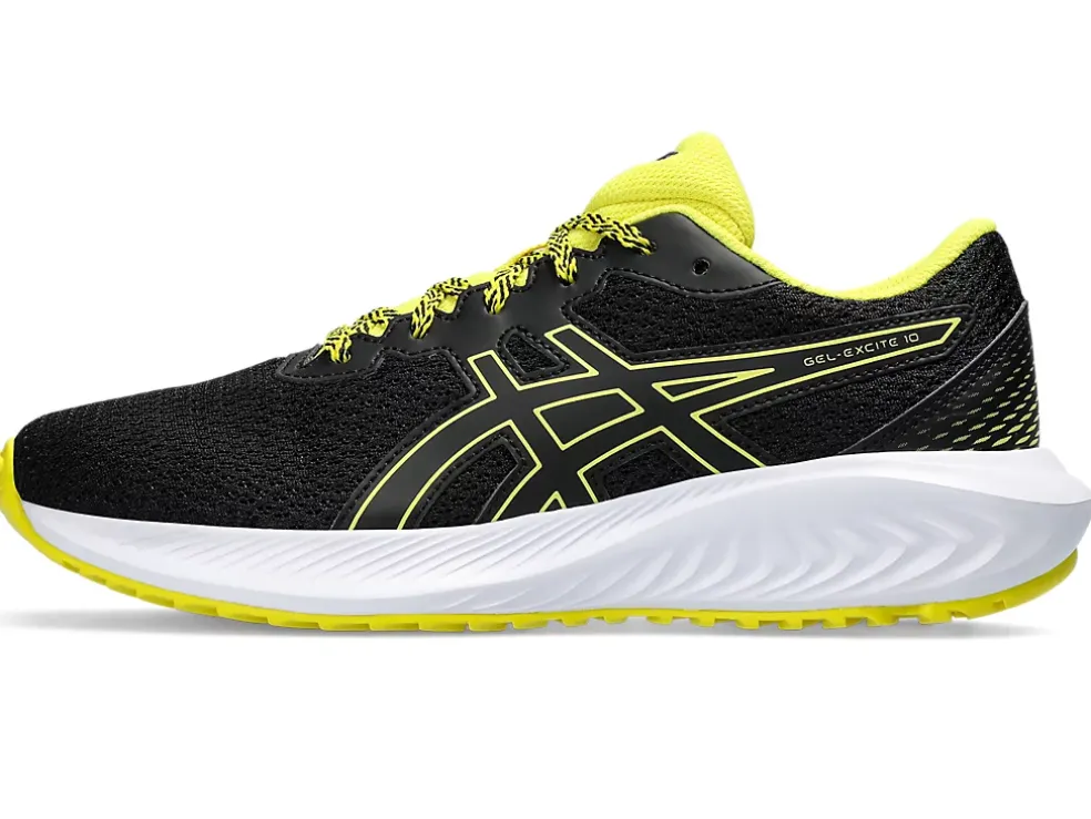 Sale ASICS GEL-EXCITE 10 GRADE SCHOOL Black/Bright Yellow