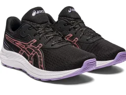 Shop ASICS GEL-EXCITE 9 GRADE SCHOOL Black/Papaya