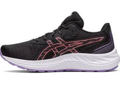 Shop ASICS GEL-EXCITE 9 GRADE SCHOOL Black/Papaya