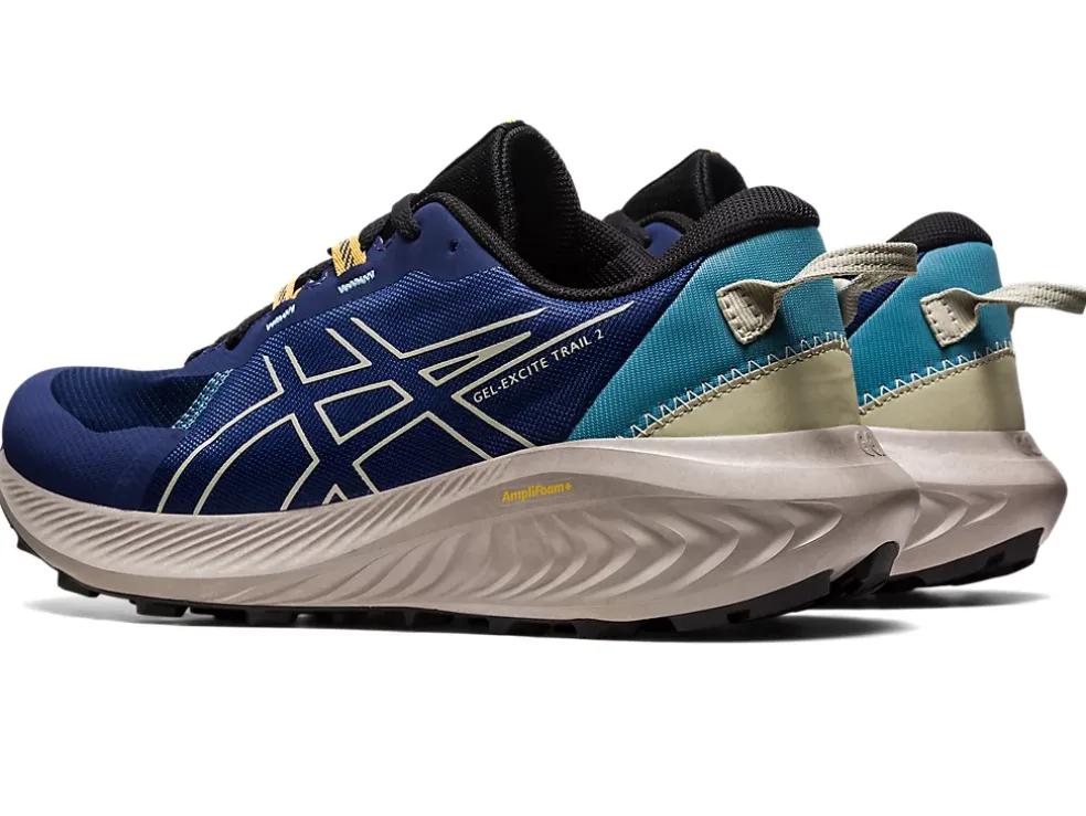 Online ASICS GEL-EXCITE TRAIL 2 Deep Ocean/Dried Leaf Green