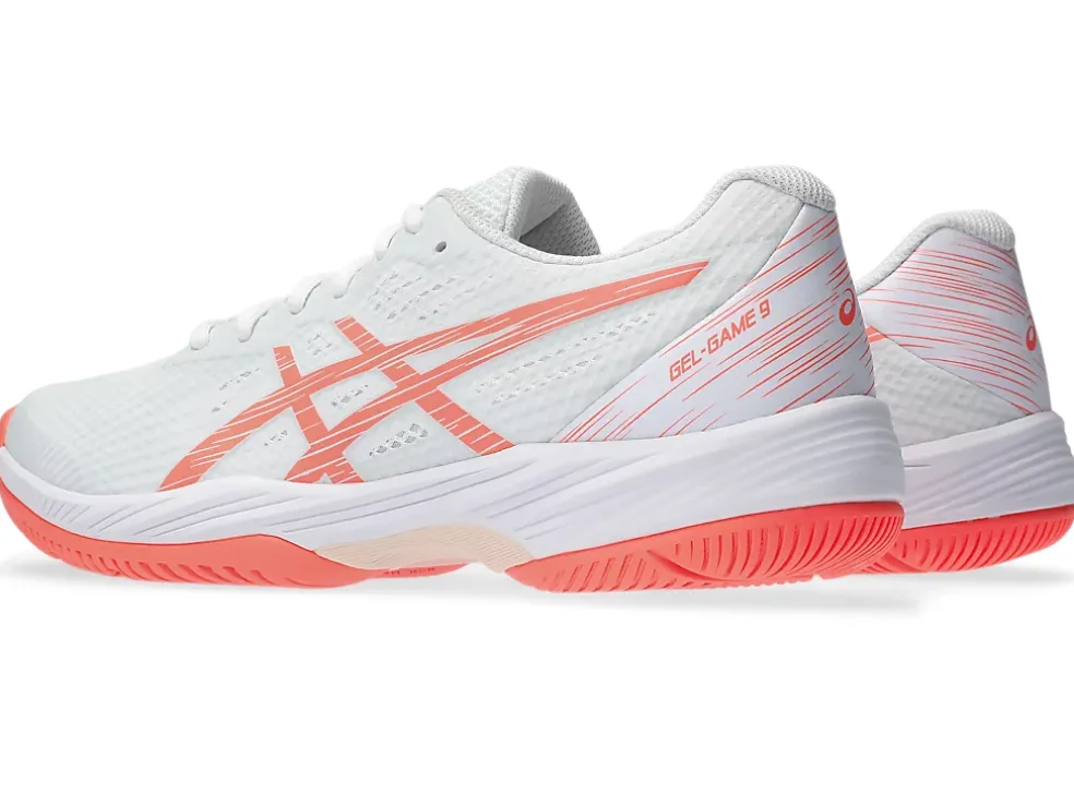 Flash Sale ASICS GEL-GAME 9 White/Sun Coral