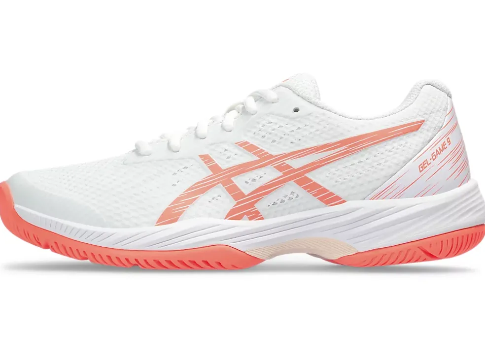 Flash Sale ASICS GEL-GAME 9 White/Sun Coral