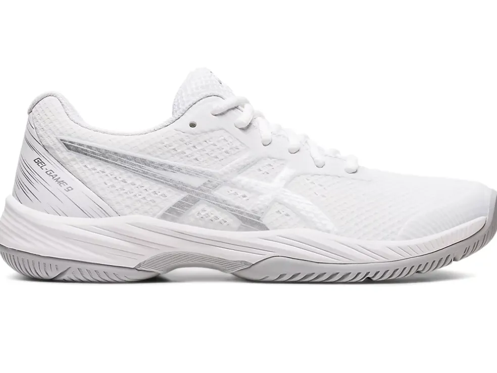 Discount ASICS GEL-GAME 9 White/Pure Silver
