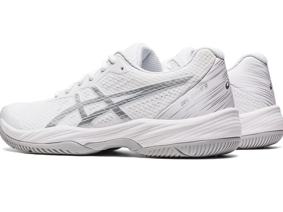Discount ASICS GEL-GAME 9 White/Pure Silver