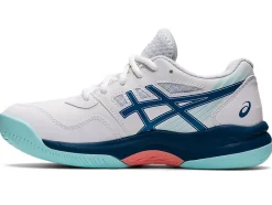 Shop ASICS GEL-GAME 8 GRADE SCHOOL White/Light Indigo