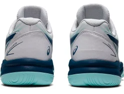 Shop ASICS GEL-GAME 8 GRADE SCHOOL White/Light Indigo