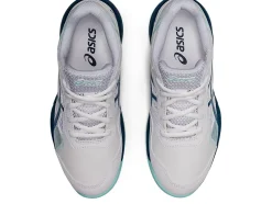 Shop ASICS GEL-GAME 8 GRADE SCHOOL White/Light Indigo
