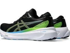New ASICS GEL-KAYANO 30 Black/Electric Lime
