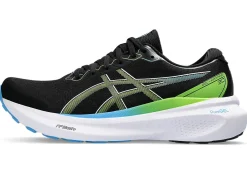 New ASICS GEL-KAYANO 30 Black/Electric Lime