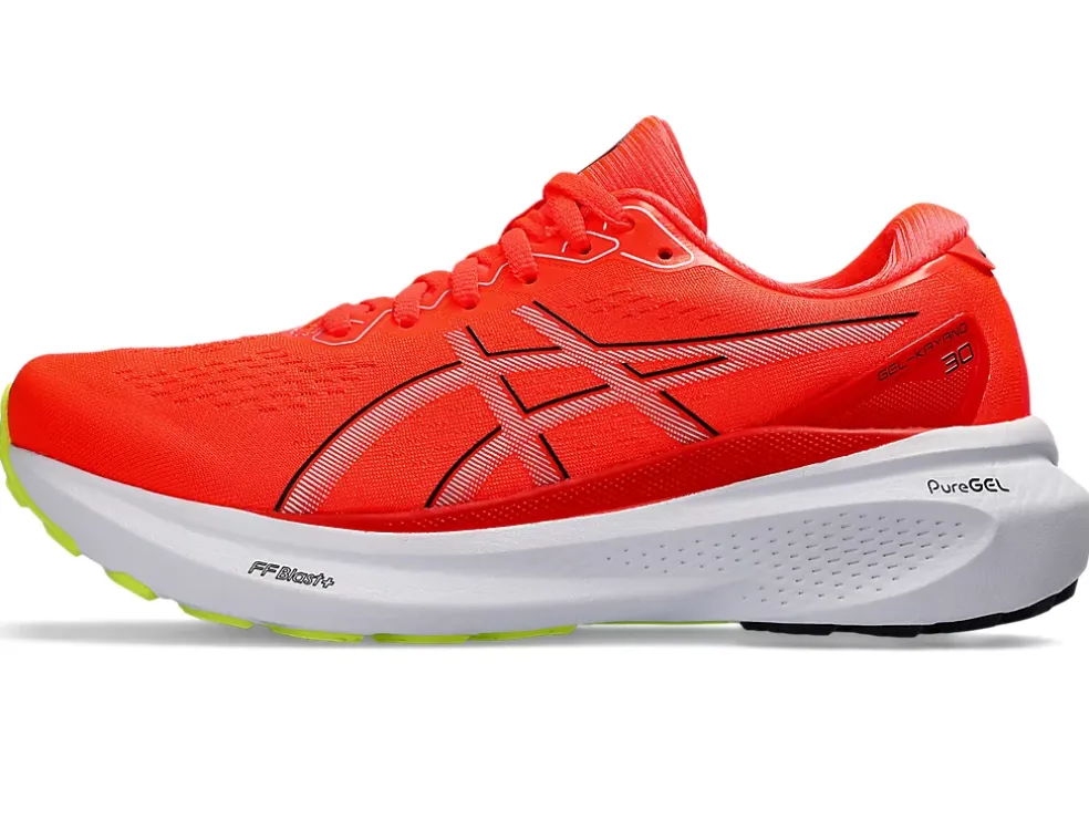New ASICS GEL-KAYANO 30 Sunrise Red/Black