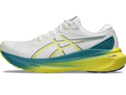 Cheap ASICS GEL-KAYANO 30 White/Bright Yellow