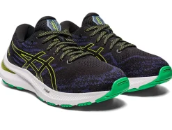 Shop ASICS GEL-KAYANO 29 GRADE SCHOOL Black/Lime Zest
