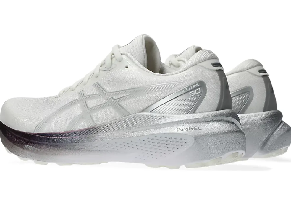 Cheap ASICS GEL-KAYANO 30 PLATINUM Real White/Pure Silver