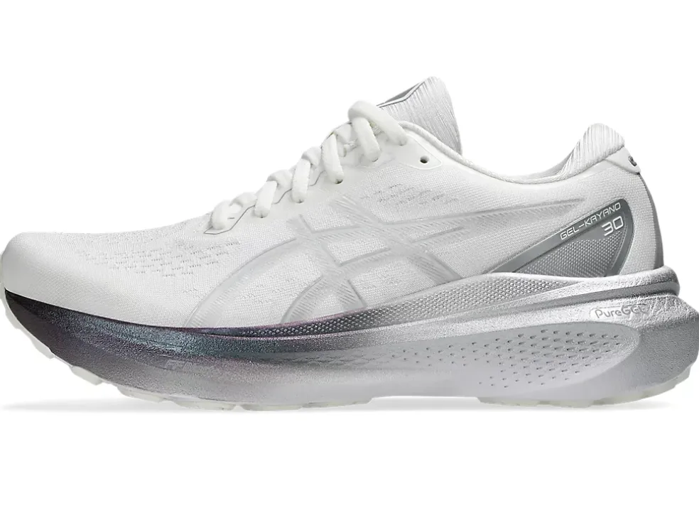 Cheap ASICS GEL-KAYANO 30 PLATINUM Real White/Pure Silver