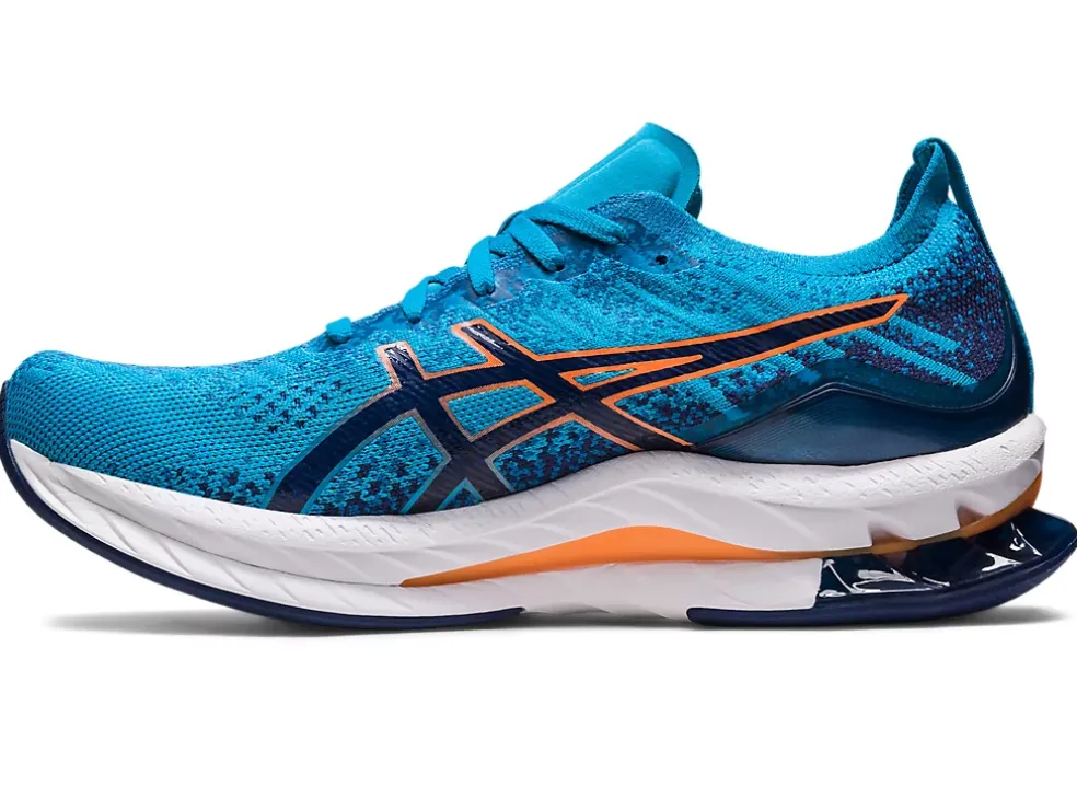 Online ASICS GEL-KINSEI BLAST Island Blue/Sun Peach