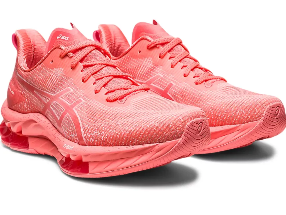 Hot ASICS GEL-KINSEI BLAST LE 2 Papaya/White