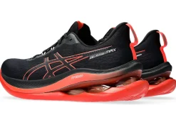 New ASICS GEL-KINSEI MAX Black/Sunrise Red