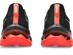 New ASICS GEL-KINSEI MAX Black/Sunrise Red
