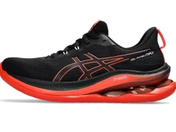 New ASICS GEL-KINSEI MAX Black/Sunrise Red