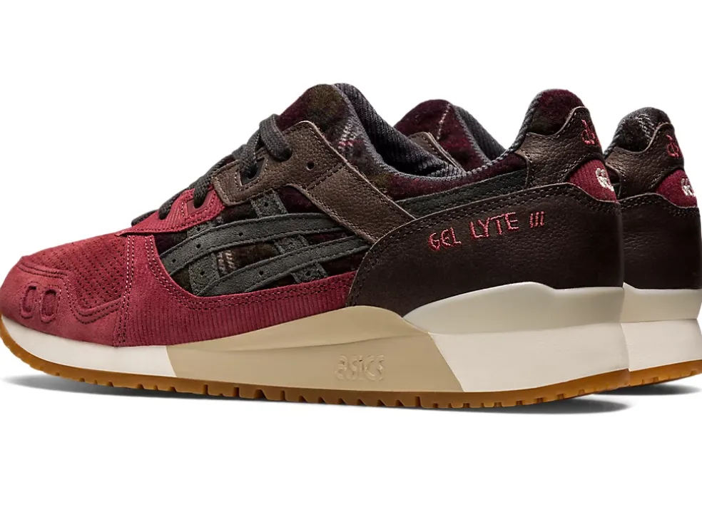 Cheap ASICS GEL-LYTE III OG Brisket Red/Obsidian Grey