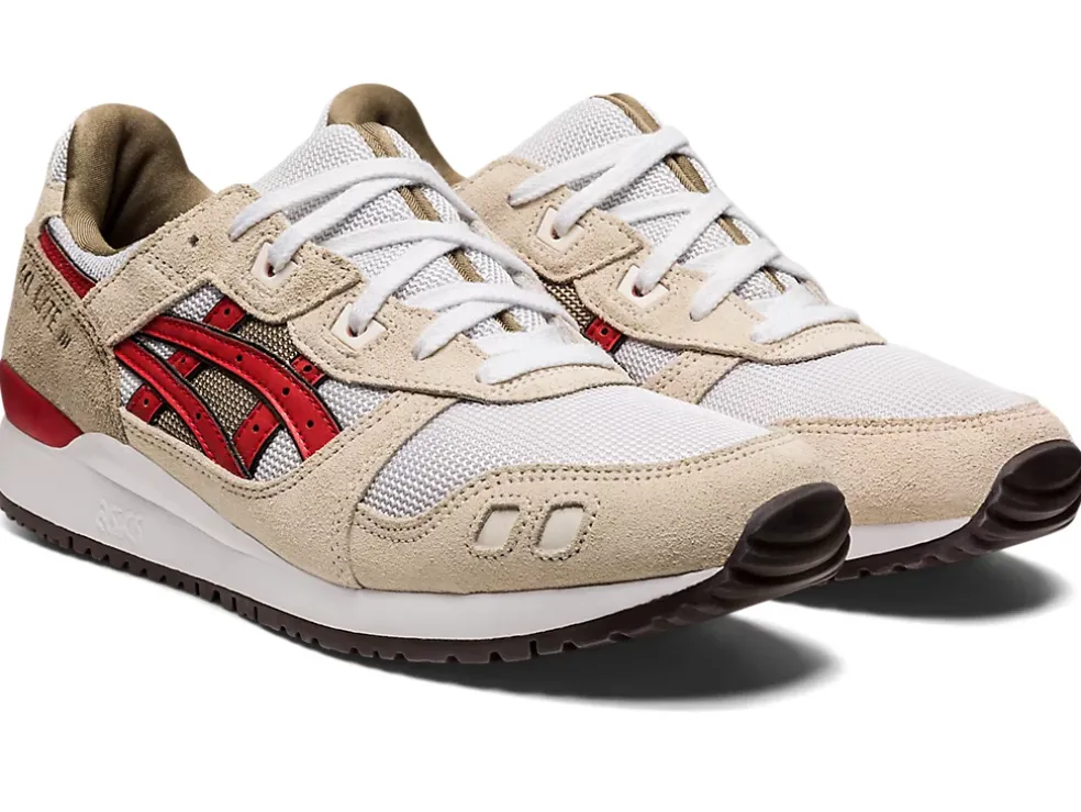 Cheap ASICS GEL-LYTE III OG Smoke Grey/Red Alert