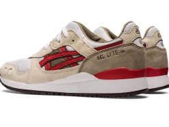 Cheap ASICS GEL-LYTE III OG Smoke Grey/Red Alert