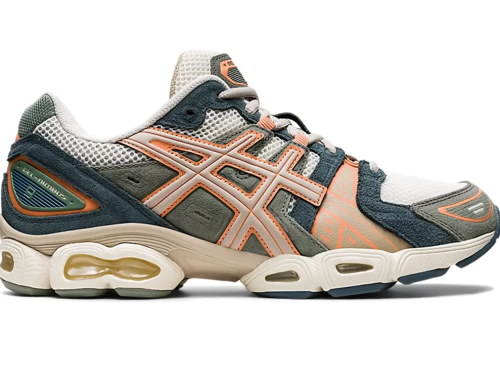 Shop ASICS GEL-NIMBUS 9 Cream/Feather Grey