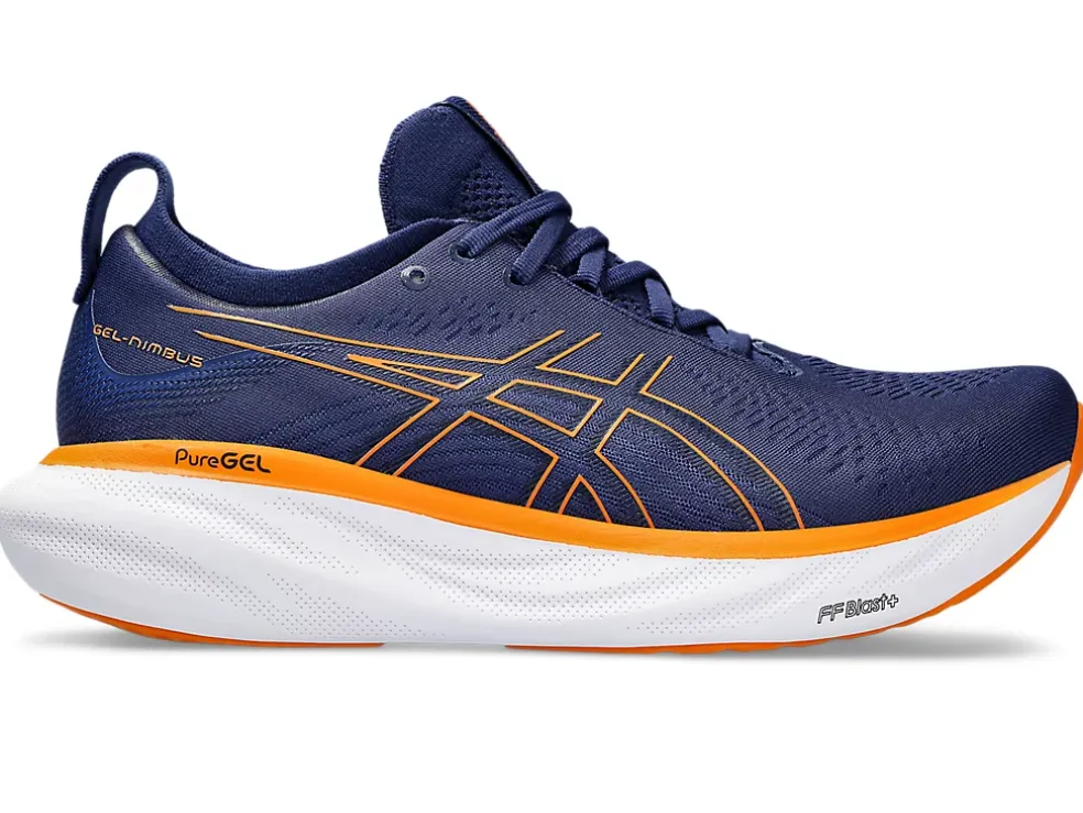Best Sale ASICS GEL-NIMBUS 25 Deep Ocean/Bright Orange