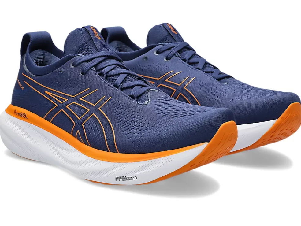 Best Sale ASICS GEL-NIMBUS 25 Deep Ocean/Bright Orange