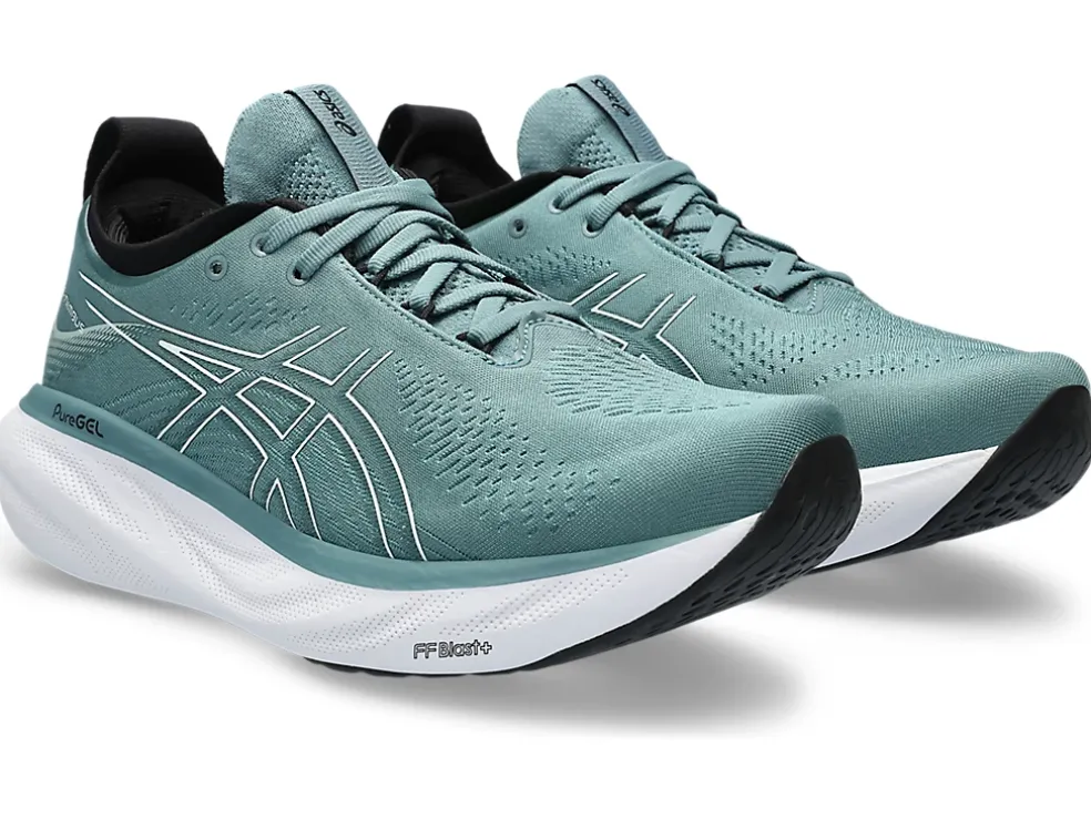Cheap ASICS GEL-NIMBUS 25 Foggy Teal/Pure Aqua
