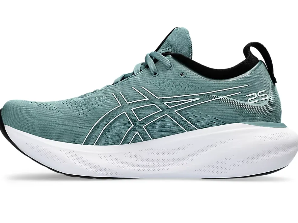 Cheap ASICS GEL-NIMBUS 25 Foggy Teal/Pure Aqua