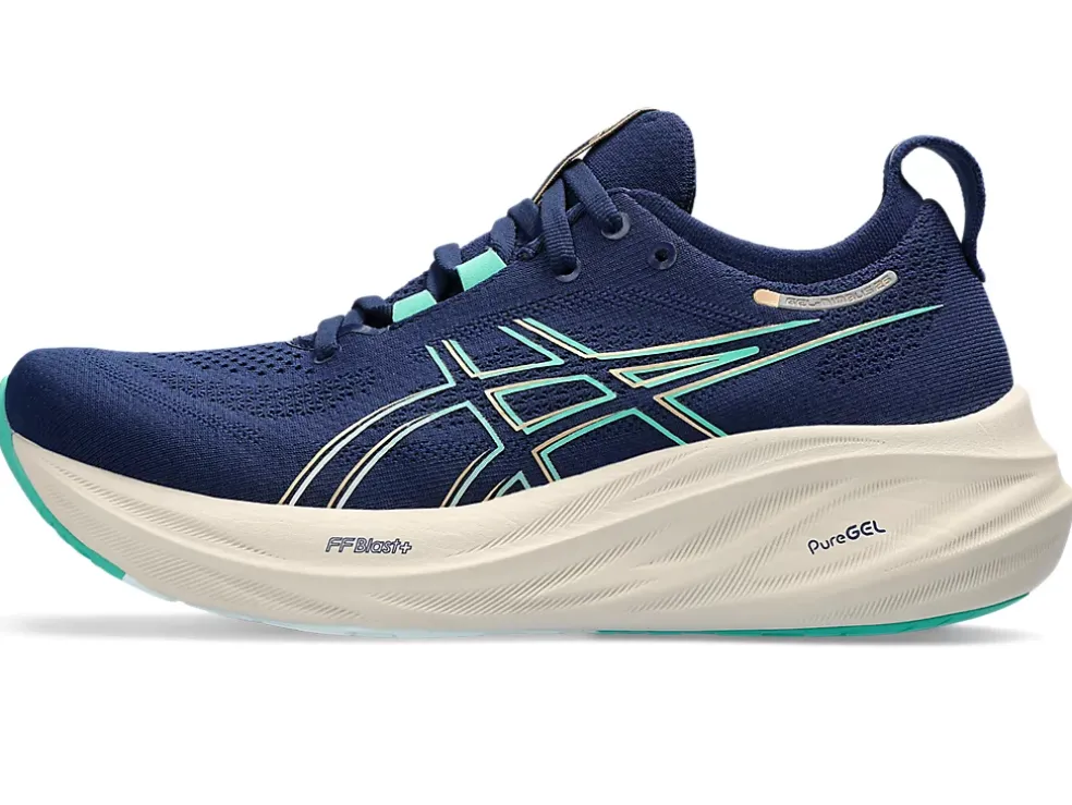 Store ASICS GEL-NIMBUS 26 Blue Expanse/Aurora Green