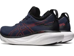 Shop ASICS GEL-NIMBUS 25 Midnight/Electric Red