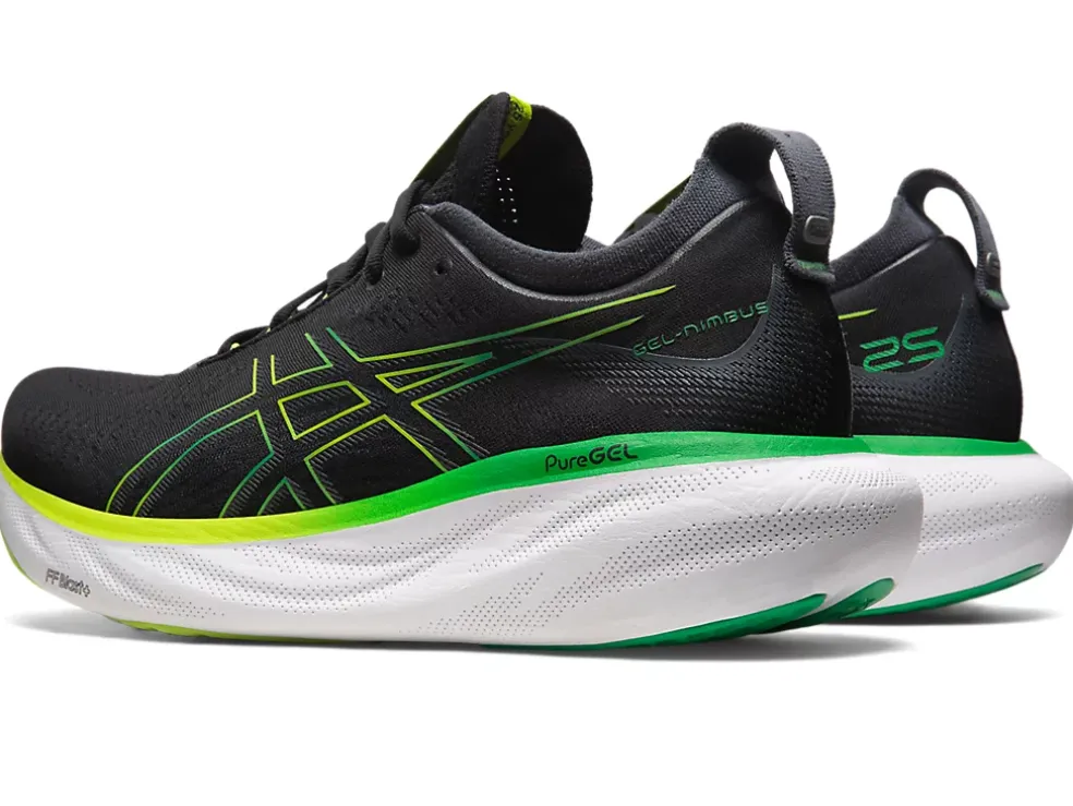 Flash Sale ASICS GEL-NIMBUS 25 Black/Lime Zest
