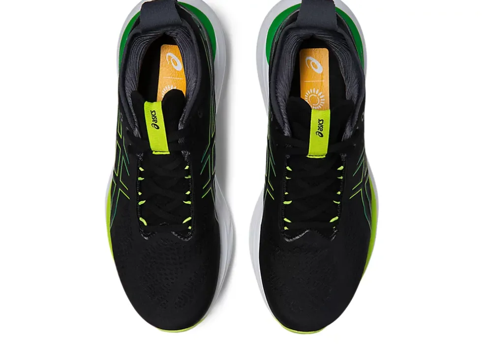 Flash Sale ASICS GEL-NIMBUS 25 Black/Lime Zest