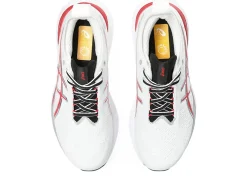 Cheap ASICS GEL-NIMBUS 25 ANNIVERSARY White/Classic Red