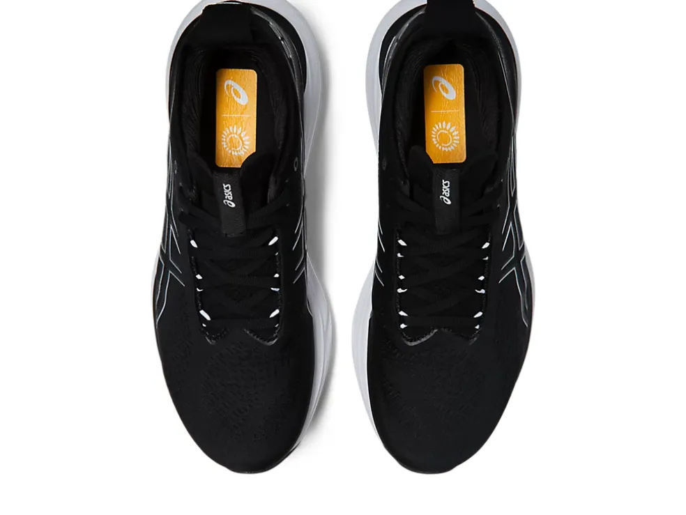 Hot ASICS GEL-NIMBUS 25 EXTRA WIDE Black/Pure Silver
