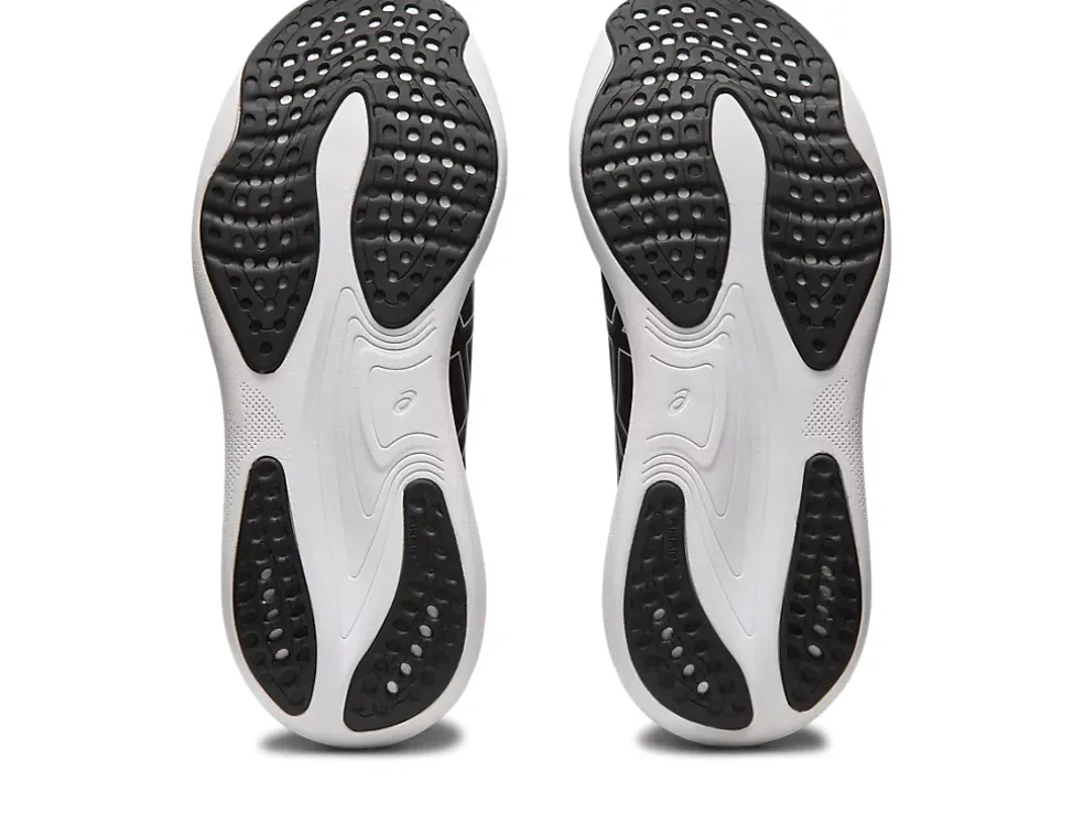 Hot ASICS GEL-NIMBUS 25 EXTRA WIDE Black/Pure Silver
