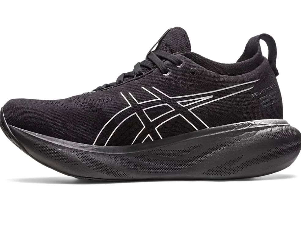 Best Sale ASICS GEL-NIMBUS 25 PLATINUM Black/Pure Silver