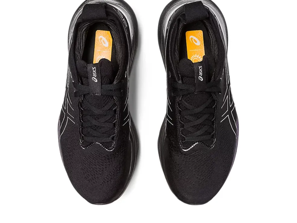 Best Sale ASICS GEL-NIMBUS 25 PLATINUM Black/Pure Silver